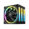 DeepCool FL12R Reverse 120mm ARGB PWM Case Fan 3 in 1 Kit Black - R-FL12R-BKAPN3-G