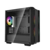 DeepCool CC360 ARGB Micro-ATX Case Tempered Glass 3 Fans Black - R-CC360-BKAPM3-G-1