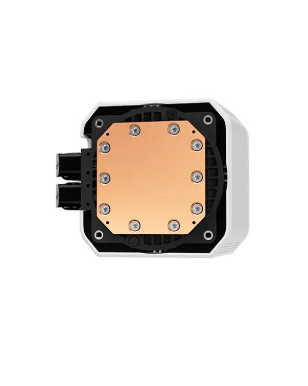 DeepCool - Mystique 240 White ARGB 240mm AIO Liquid Cooler 2.8" LCD Screen - R-LX240-WHDSNMCP-G-1