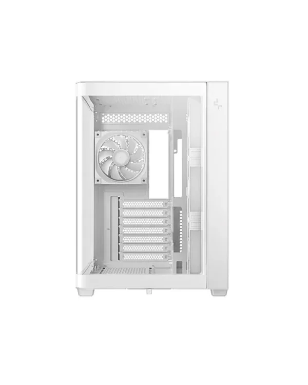 02 DeepCool CG530U 4F White Curved Glass Panoramic Dual-Chamber ATX Mid-Tower Case - R-CG530U-WHAGA4-G