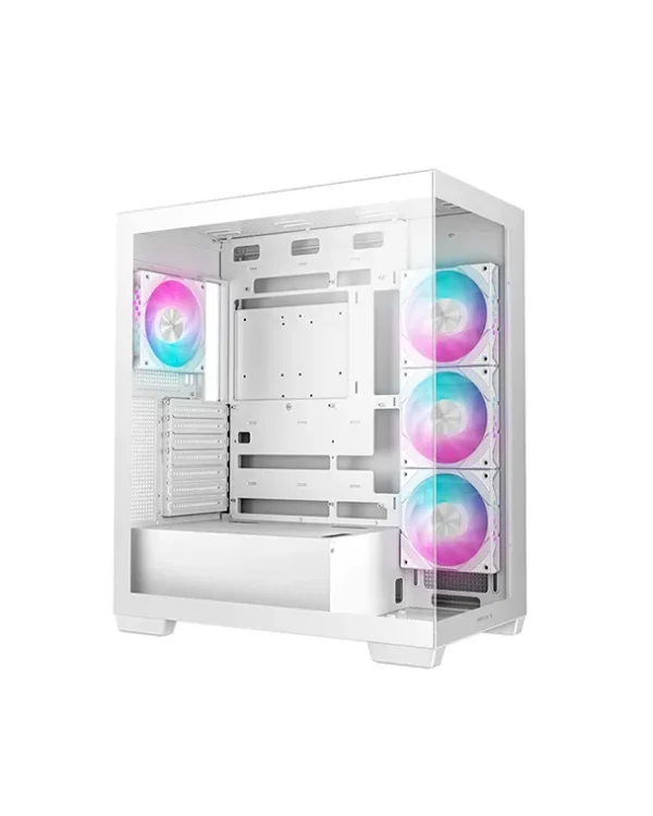 Deepcool - CG580 4F V2 Panoramic ATX Mid-Tower Tempered Glass Case White - R-CG580-WHADA4-G-2