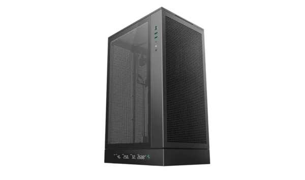 DeepCool CH270 Digital Micro-ATX Mini Tower Case Real-Time Monitoring Digital Base Black - R-CH270-BKNDM0-G-1