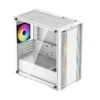 DeepCool CC360 White ARGB Micro-ATX Case Tempered Glass 3 Fans - R-CC360-WHAPM3-G-1