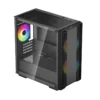 DeepCool CC360 ARGB Micro-ATX Case Tempered Glass 3 Fans Black - R-CC360-BKAPM3-G-1
