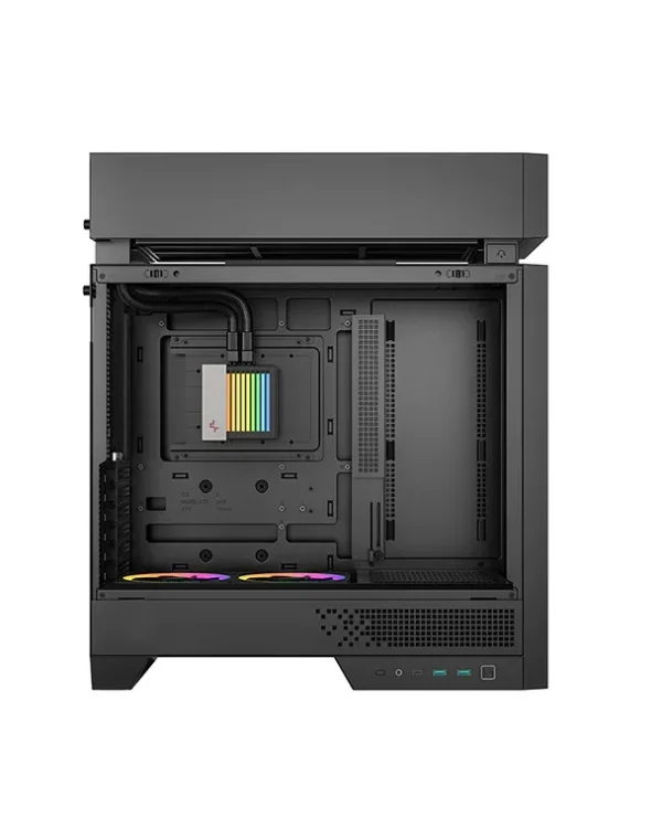 Deepcool CL6600 Hypersplit ATX Mid-Tower PC Case with Pre-Installed 360mm AIO Liquid Cooler Black - R-CL6600-BKNNA0-G-1