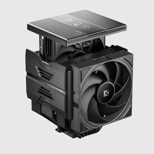 SUDOKOO SK620V Dual-Tower CPU Air Cooler with Digital Display - Black - R-SK620V-BKNDAN-GAS