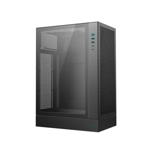 DeepCool CH170 Plus Vertical Micro-ATX High Airflow Case Black - R-CH170-BKNGM0-G