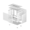 04 (1) DeepCool CH160 Mesh White Portable Mini-ITX Case High-Airflow 240mm AIO Support - R-CH160-WHNMI0-G-1