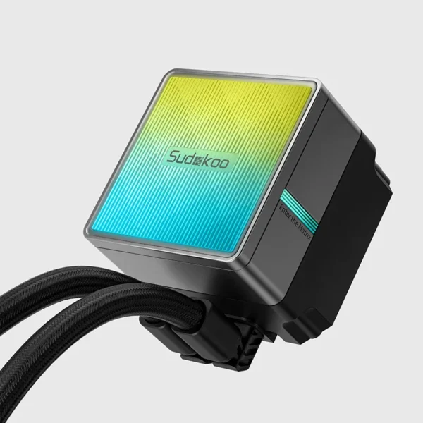 04 SUDOKOO NEXAURA 240 240mm AIO Liquid Cooler with ARGB Diamond Glow - Black - R-NXA240-BKAMMN-GAS-1