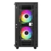 DeepCool CC360 ARGB Micro-ATX Case Tempered Glass 3 Fans Black - R-CC360-BKAPM3-G-1