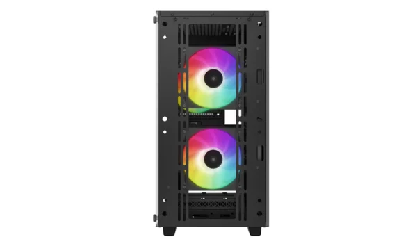 DeepCool CC360 ARGB Micro-ATX Case Tempered Glass 3 Fans Black - R-CC360-BKAPM3-G-1
