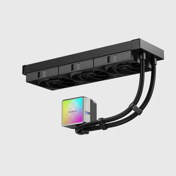 SUDOKOO NEXAURA 360 ARGB 360mm AIO Liquid CPU Cooler - Black - R-NXA360-BKAMMN-GAS-1