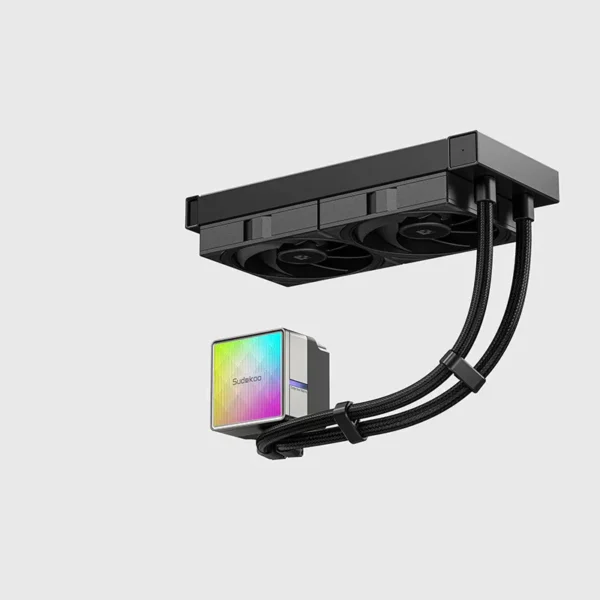 05 SUDOKOO NEXAURA 240 240mm AIO Liquid Cooler with ARGB Diamond Glow - Black - R-NXA240-BKAMMN-GAS-1