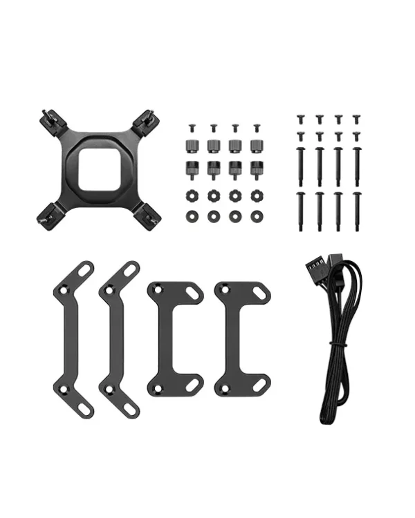 DeepCool Mystique 240 ARGB 240mm AIO Liquid Cooler 2.8" LCD Screen - R-LX550-BKADSNC-G-1