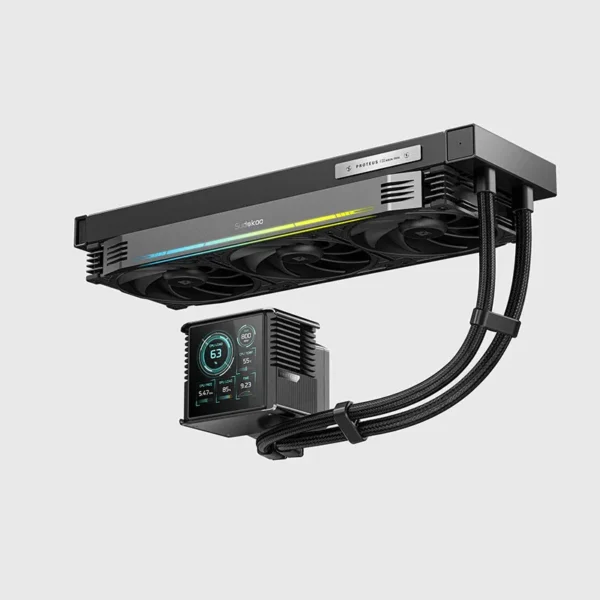 Sudokoo PROTEUS 360 Intelligent CPU Liquid Cooler with 3.4-inch LCD Display - R-PTS360-BKDSMP-GAS-1