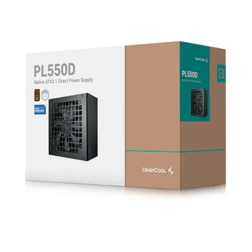 DeepCool PL550D-V2 550W 80 Plus Bronze ATX 3.1 Power Supply - R-PL550D-FC0B-US-V2