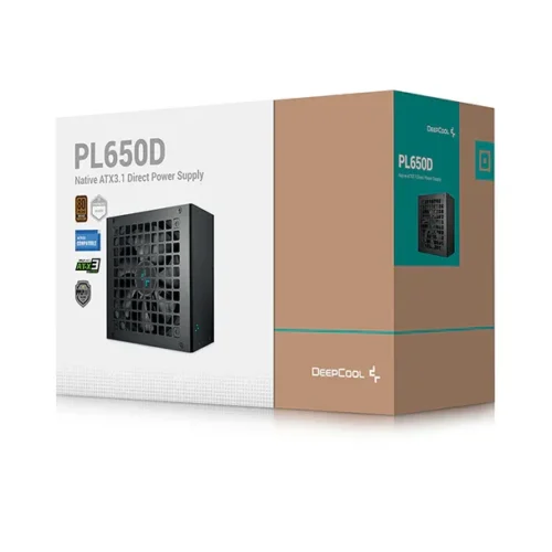 DeepCool PL650D-V2 650W ATX 3.1 80 PLUS Bronze Power Supply - R-PL650D-FC0B-US-V2