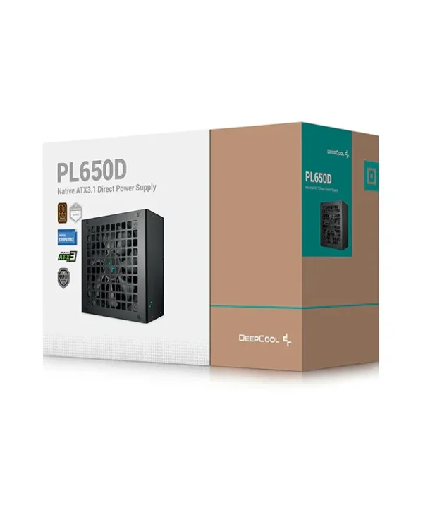 DeepCool PL650D-V2 650W ATX 3.1 80 PLUS Bronze Power Supply - R-PL650D-FC0B-US-V2