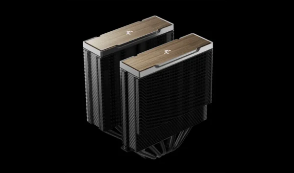 06 DeepCool AK620 G2 High Performance Dual Tower CPU Air Cooler 6 Heat Pipes 120mm PWM Fans Wood Grain - R-AK620G2-BKNNMN-GJD