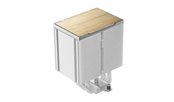 DeepCool AK500 G2 White High Performance CPU Air Cooler 5 Heat Pipes 120mm PWM Fan Wood Grain - R-AK500G2-WHNNMN-GJD