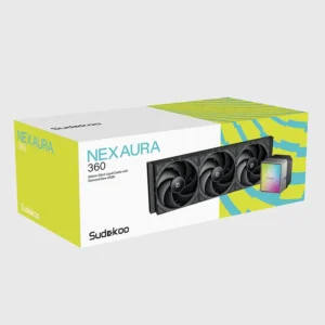 SUDOKOO NEXAURA 360 ARGB 360mm AIO Liquid CPU Cooler - Black - R-NXA360-BKAMMN-GAS-1