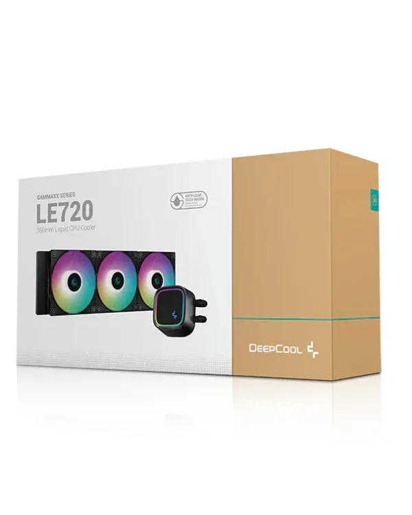 DeepCool LE720 360mm ARGB Liquid CPU Cooler - 250W TDP - Anti-Leak Tech - R-LE720-BKAMMN-G-1