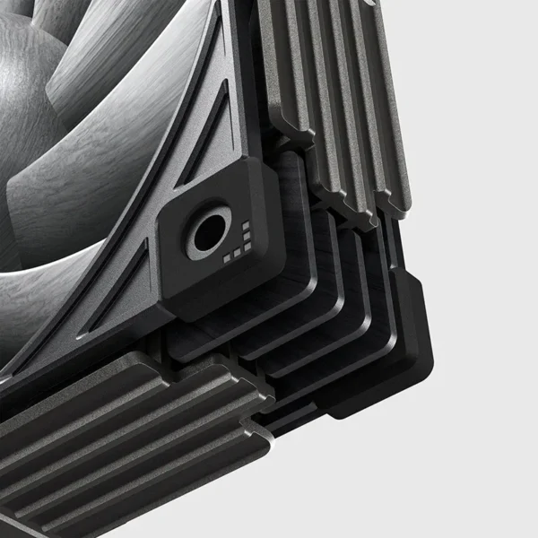 Sudokoo MACH120 3-Pack - 120mm PWM Air Cooling Fan - 3000 RPM - 30mm Thick - Black Gray - R-MACH120-GYWPN1-GAS