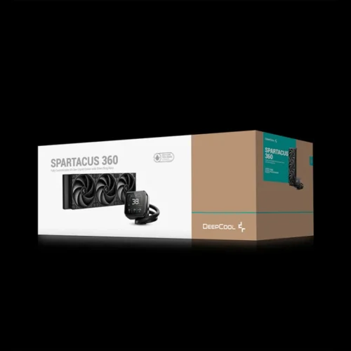 DeepCool - Spartacus 360 3.4-inch IPS LCD AIO Liquid Cooler - R-SPT360-BKDSMP-G-1