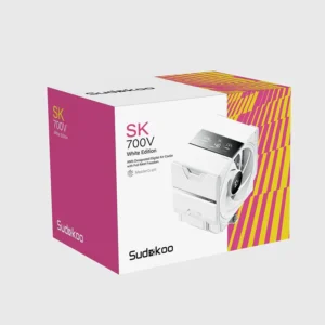 SUDOKOO SK700V White Single-Tower CPU Air Cooler with Digital Display - 220W TDP - R-SK700V-WHNDAN-GAS