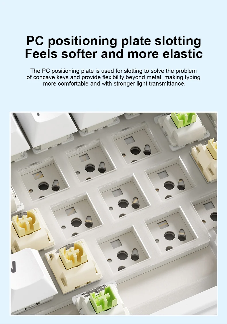 AULA F75 Tri-Mode Gasket Mechanical Wireless 75% Gaming Keyboard 80-Key RGB Tri-Mode Bluetooth 2.4G | 7 Colors | 2 Contour Series