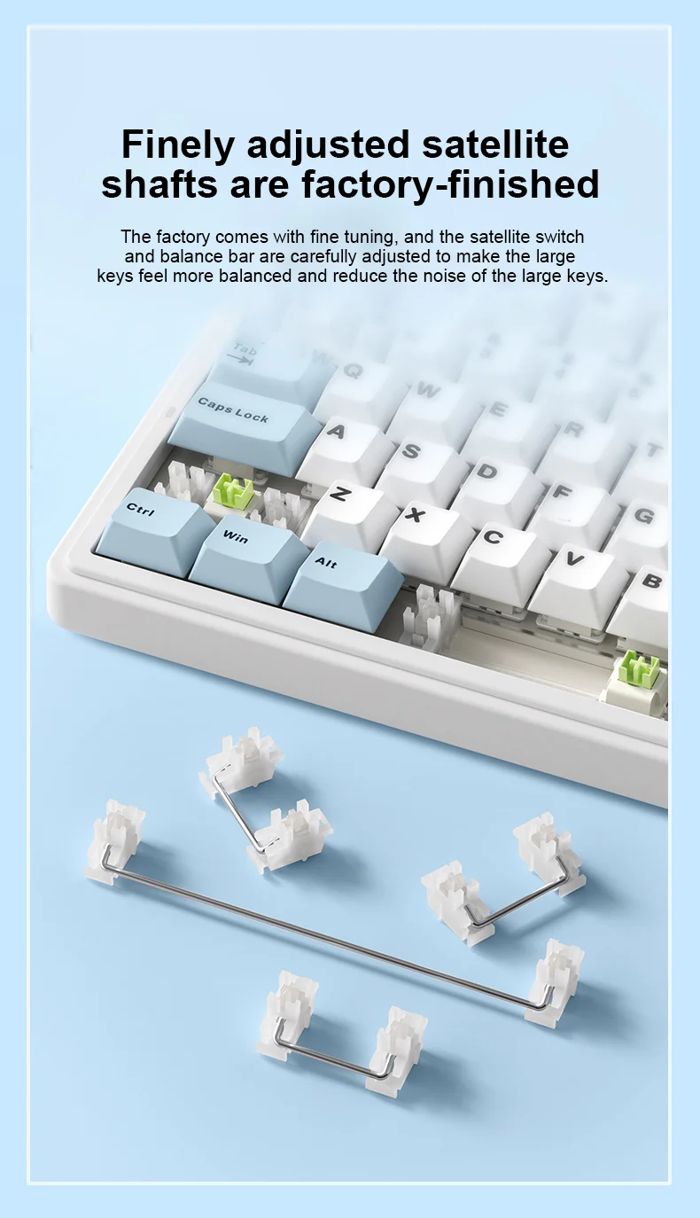 AULA F75 Tri-Mode Gasket Mechanical Wireless 75% Gaming Keyboard 80-Key RGB Tri-Mode Bluetooth 2.4G | 7 Colors | 2 Contour Series