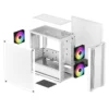 DeepCool CC360 White ARGB Micro-ATX Case Tempered Glass 3 Fans - R-CC360-WHAPM3-G-1