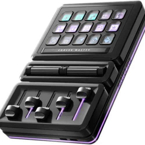 Cooler Master Master Hub Stream Kit Modular Control System 15 Key IPS Display 5 Faders 2 Rollers - MHSK13AA00