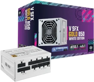 Cooler Master V SFX Gold 850W 80 Plus Gold ATX 3.0 Fully Modular SFX Power Supply White - MPY-8501-SFHAGV-WU