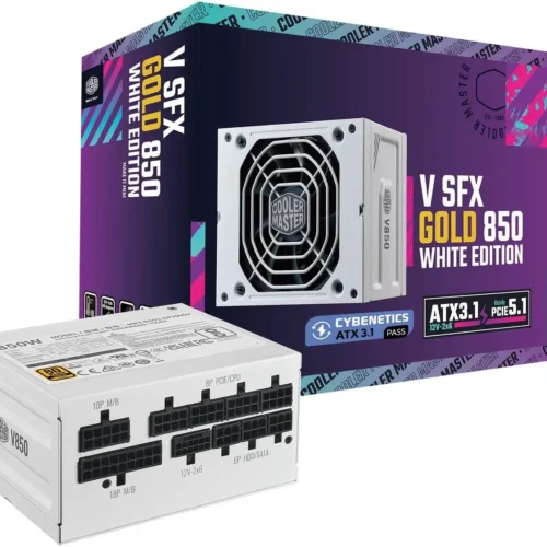Cooler Master V SFX Gold 850W 80 Plus Gold ATX 3.0 Fully Modular SFX Power Supply White - MPY-8501-SFHAGV-WU