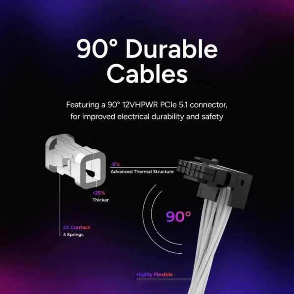 Cooler Master V SFX Gold 850W 80 Plus Gold ATX 3.0 Fully Modular SFX Power Supply White - MPY-8501-SFHAGV-WU