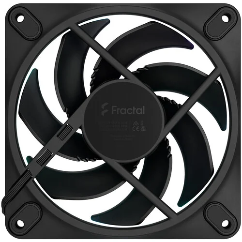 Fractal Design Momentum 12 RGB 120mm PWM ARGB Case Fan 3-Pack Black - FD-F-MR1-1203