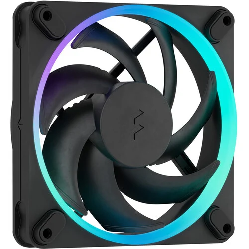Fractal Design Momentum 12 RGB 120mm PWM ARGB Case Fan 3-Pack Black - FD-F-MR1-1203