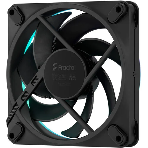 Fractal Design Momentum 12 RGB 120mm PWM ARGB Case Fan 3-Pack Black - FD-F-MR1-1203