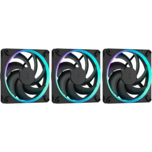 1749820420_1901571 Fractal Design Momentum 14 RGB 140mm PWM ARGB Case Fan 3-Pack Black - FD-F-MR1-1403