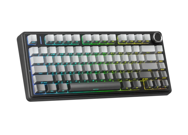 AULA F75 Tri-Mode Gasket Mechanical Wireless 75% Gaming Keyboard 80-Key RGB Tri-Mode Bluetooth 2.4G | 7 Colors | 2 Contour Series
