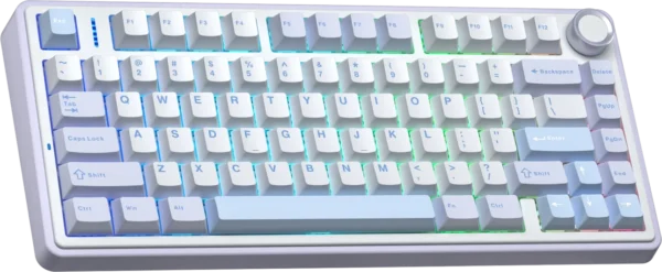 AULA F75 Tri-Mode Gasket Mechanical Wireless 75% Gaming Keyboard 80-Key RGB Tri-Mode Bluetooth 2.4G | 7 Colors | 2 Contour Series