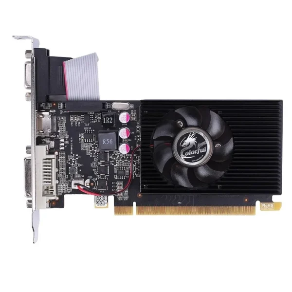 COLORFUL NVIDIA GeForce GT 710 2GB GDDR3 Triple Display HDMI DVI VGA Graphics Card - GT710-2GBD3-V