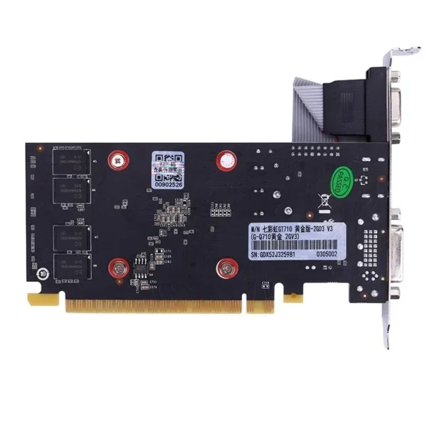 COLORFUL NVIDIA GeForce GT 710 2GB GDDR3 Triple Display HDMI DVI VGA Graphics Card - GT710-2GBD3-V