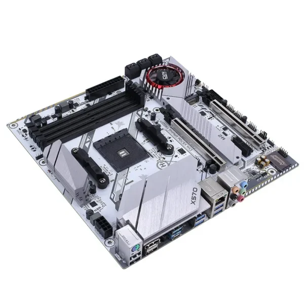 Colorful CVN X570M GAMING FROZEN V14 AMD X570 mATX White Motherboard - COLORFUL CVN X570M GAMING FROZEN V14 - WHITE