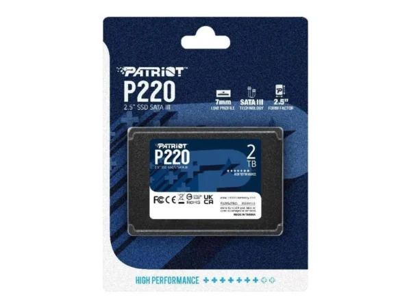 Patriot - P220 2TB Internal SSD - 2.5 Inch SATA III - Up to 550MB/s - P220S2TB25