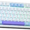 AULA F75 Tri-Mode Gasket Mechanical Wireless 75% Gaming Keyboard 80-Key RGB Tri-Mode Bluetooth 2.4G | 7 Colors | 2 Contour Series