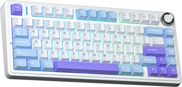 AULA F75 Tri-Mode Gasket Mechanical Wireless 75% Gaming Keyboard 80-Key RGB Tri-Mode Bluetooth 2.4G | 7 Colors | 2 Contour Series