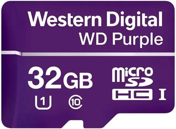513HoFtB6zL._AC_SL1000_ Western Digital WD Purple 32GB microSDHC Class 10 Surveillance Memory Card - WDD032G1P0A