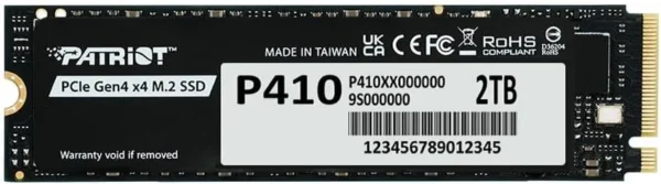 Patriot P410 2TB NVMe M.2 2280 PCIe Gen4 x4 Internal SSD - P410P2TBM28H